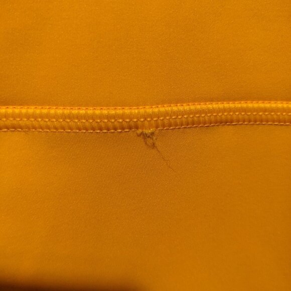 SoulCycle | Milestone High Rise logo Bike Short 8" in Orange - Picture 5 of 8